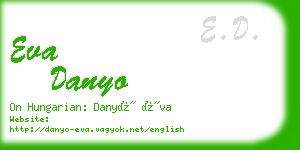 eva danyo business card